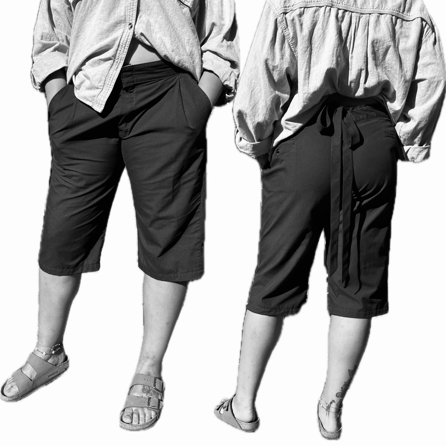 adjustable upcycled dickies shorts