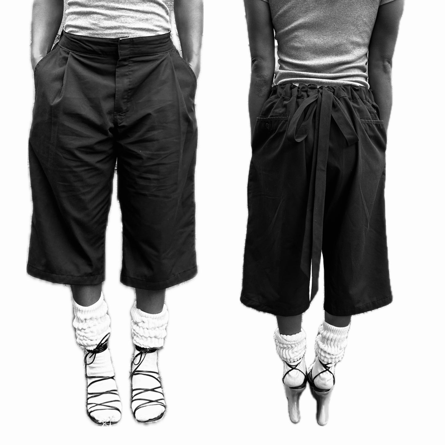 adjustable upcycled dickies shorts